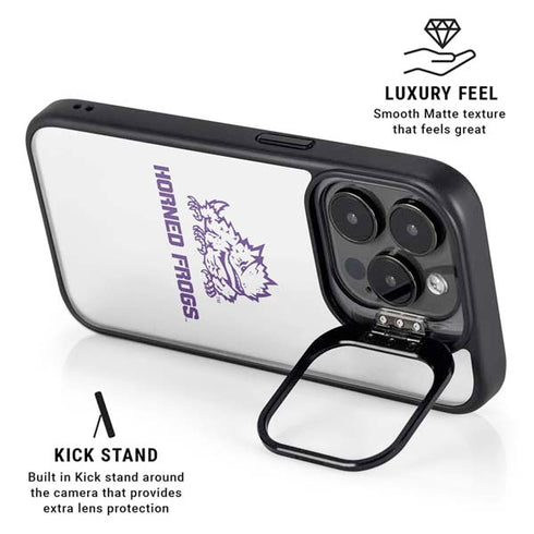 Texas Christian University Horned Frogs TCU iPhone 16 Pro Kickstand Case